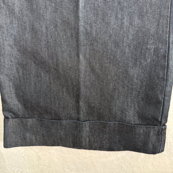 Apostrophe Jeans Women's 10 Blue Bell Bottom Flared With Cuffed Bottom of Jeans. - Picture 4 of 9